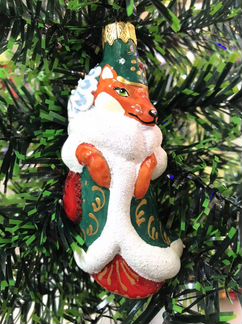 Елочные игрушки из стекла