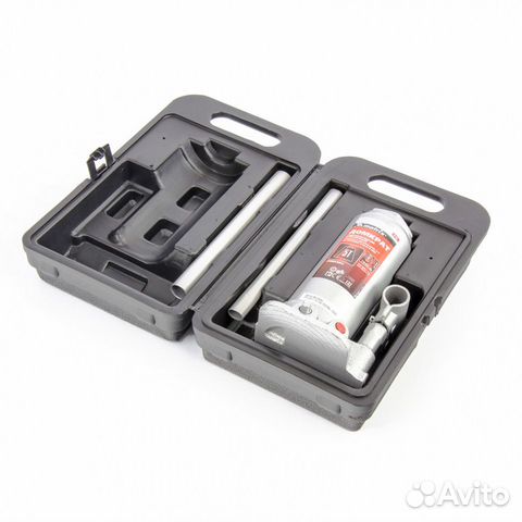 Домкрат бутылочный 5т 216-413мм кейс Matrix /50756