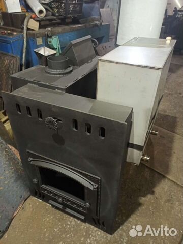 Печь для бани на три помещения Гризли кзк