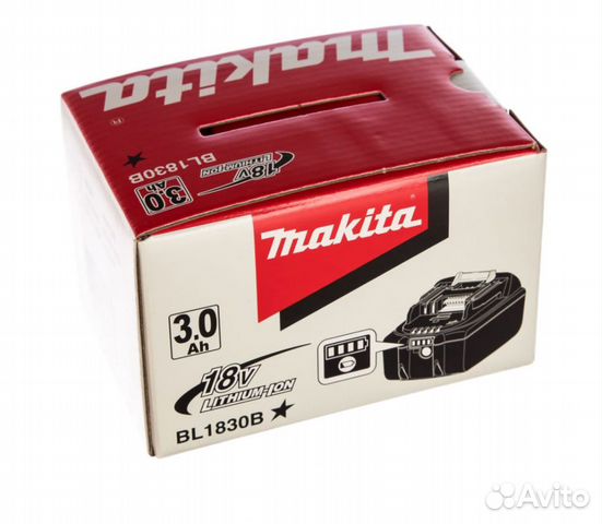 Аккумулятор 18 В, 3.0 Ач, Li-Ion Makita BL1830B