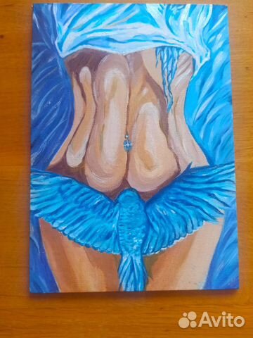 Картина акрил а4 холст