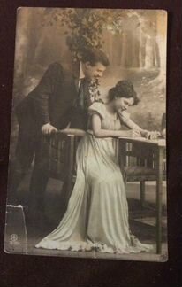 Старинная открытка цв. 