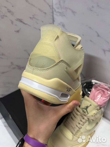 OFF white AIR jordan 4 retro