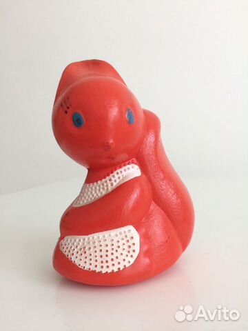 Белочка игрушка целлулоид СССР винтаж