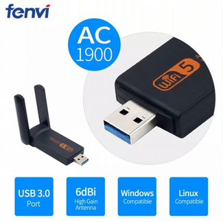 Usb Wi-Fi адаптер, AC1900, 2.4/5 ггц, новый