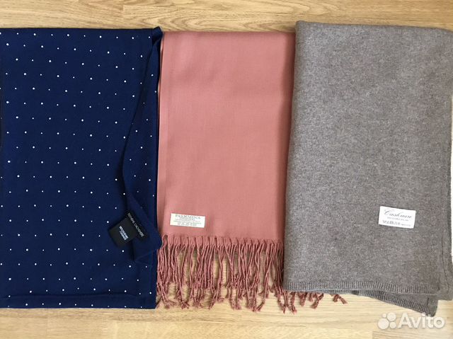 Палантины и шарф, кашемир