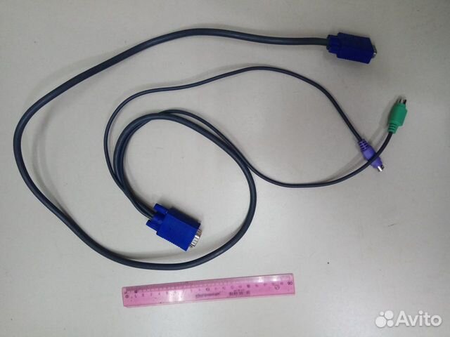 VGA кабель с отпусками для мыши и клавиатуры