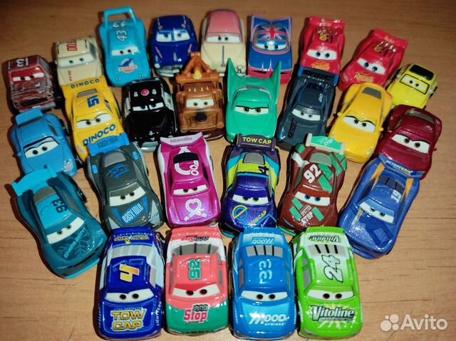 Машинки тачки мини гонщики mattel