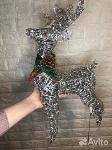 Олень светодиодный 60см