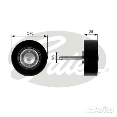 Ролик ремня приводного mazda 3/6/CX-7 1.8-2.5 02