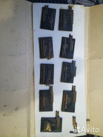 Значки, корабли революции, тяжелые, набор