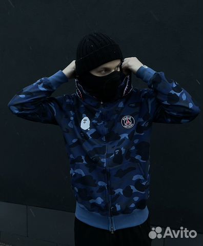 Зип худи bape PSG