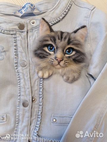 Брошь Кошечка