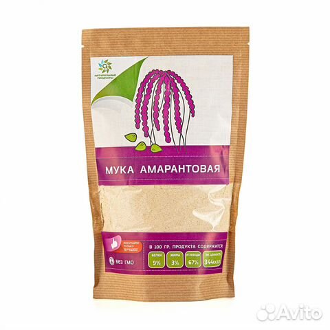 Мука Амарантовая 400гр цельнозерновая Краснодарски