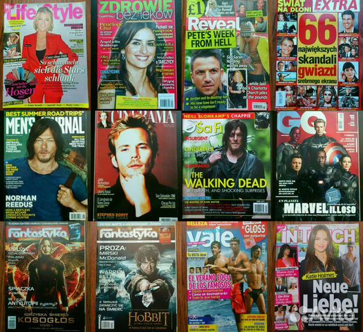 Иностранные журналы о кино и сериалах