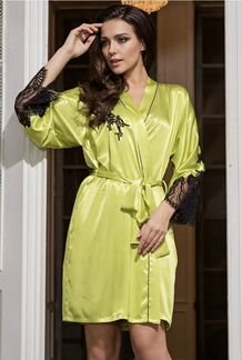 Халат натуральный шелк новый размер 42-46