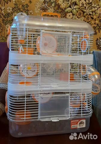 Клетка для мелких грызунов (3 этажа)