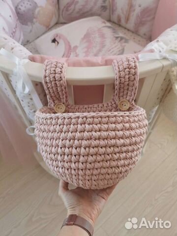 Вязаные корзинки