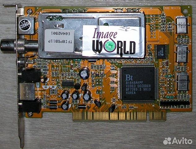 Тв-тюнер Image World, интерфейс PCI