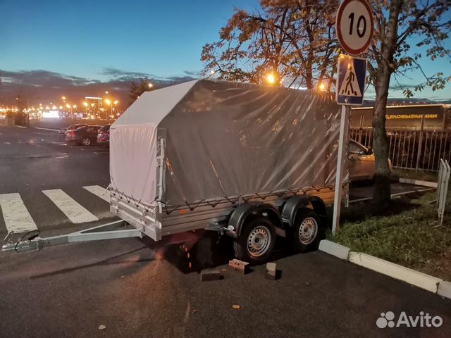 Двухосник 3м с тентом. Легковой прицеп