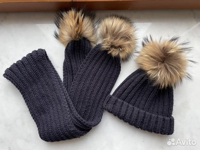 Шапка детская и шарф