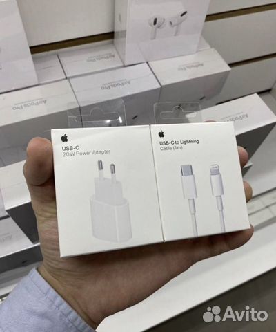 Комплект кабель+блок на iPhone