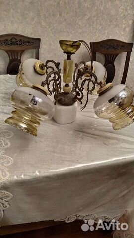 Люстра бронзовая Югославия antik