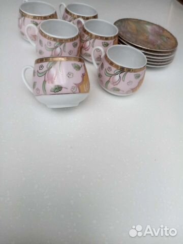 Сервиз кофейный на 6 персон. Есть подставка