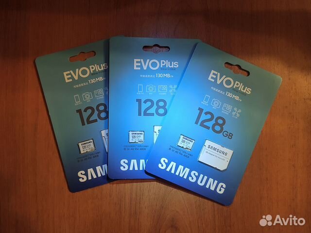 128 Gb Флешка Samsung EVO Plus Microsd. Оригинал