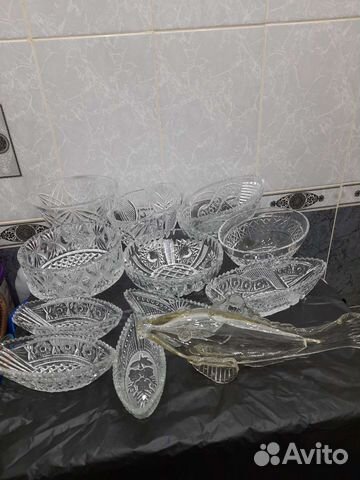 Хрусталь вазочки, салатники СССР, от 30р