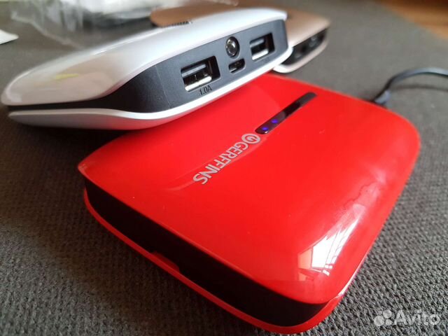 Power Bank Gerffins 10400mAh (2*USB) +Фонарик