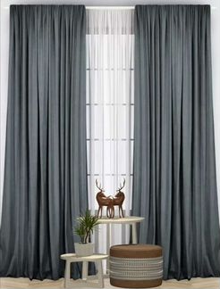 Шторы однотонные