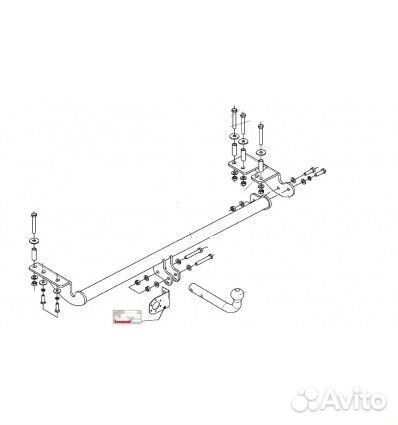 Фаркоп на Geely MK cross хетчбек 2002-2016г