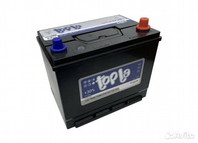 Акб Topla Top 75А/Ч Asia обр