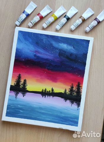 Картина маслом на холсте пейзаж