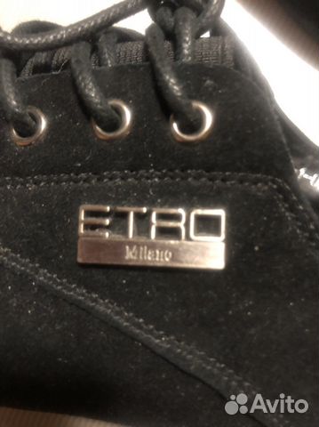 Ботинки Etro замша. Тренд