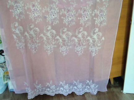 Шторы с вышевкой