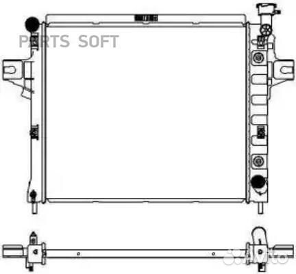 Радиатор охлаждения Джип Гранд Чироки 2001