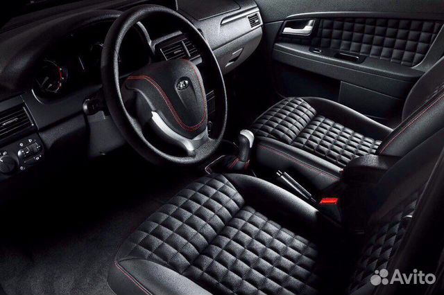 Обивка сидений на приору экокожа