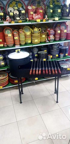 Мангал с печью под казан