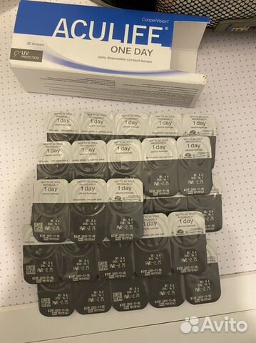 Линзы контактные однодневные