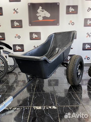Прицеп пластиковый atvstar 1600 для квадроцикла
