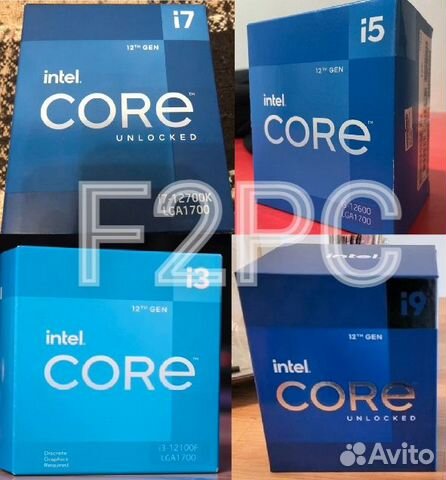 Новые процессоры i3/ i5/ i7 LGA 1700 LGA1200