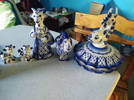 Статуэтки гжель СССР