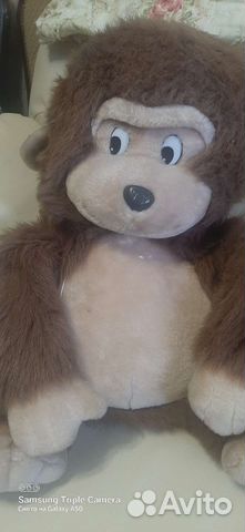 Большая мягкая игрушка-обезьяна из 90-хгодов