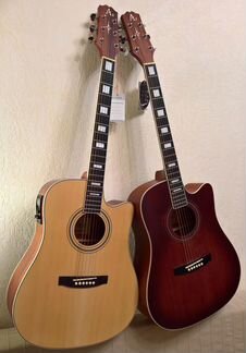 Акустическая и электроакустическая гитара AS новая