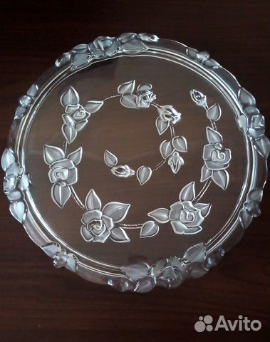 Тортница хрустальная новая, Германия, Walther glas