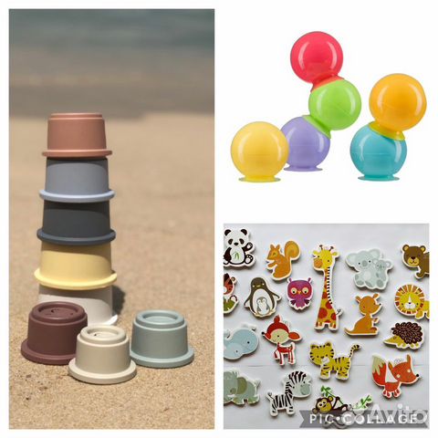 Игрушки для ванной песочницы Happy baby