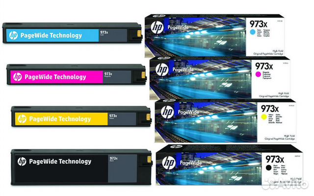 Картридж HP 973X комплект (C,M,Y,K) 4шт