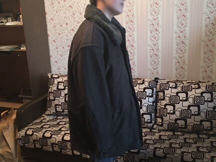 Дубленка с натуральным мехом xxxxl